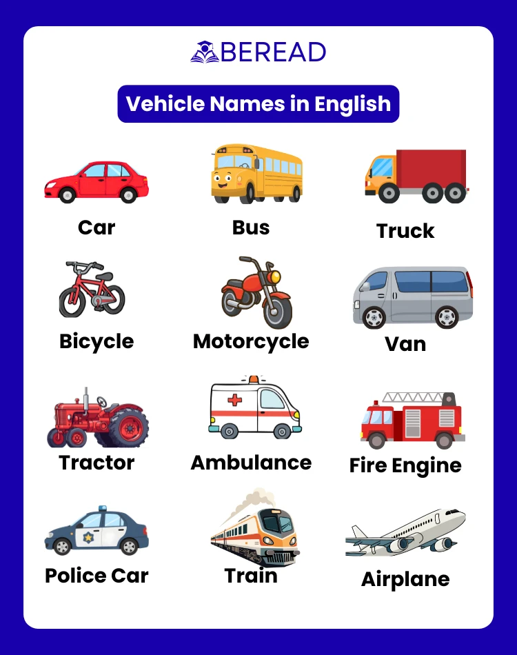 Vehicle Names in English